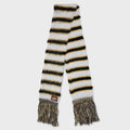 Multicolour Striped Mohair and Wool Scarf - Lily/White