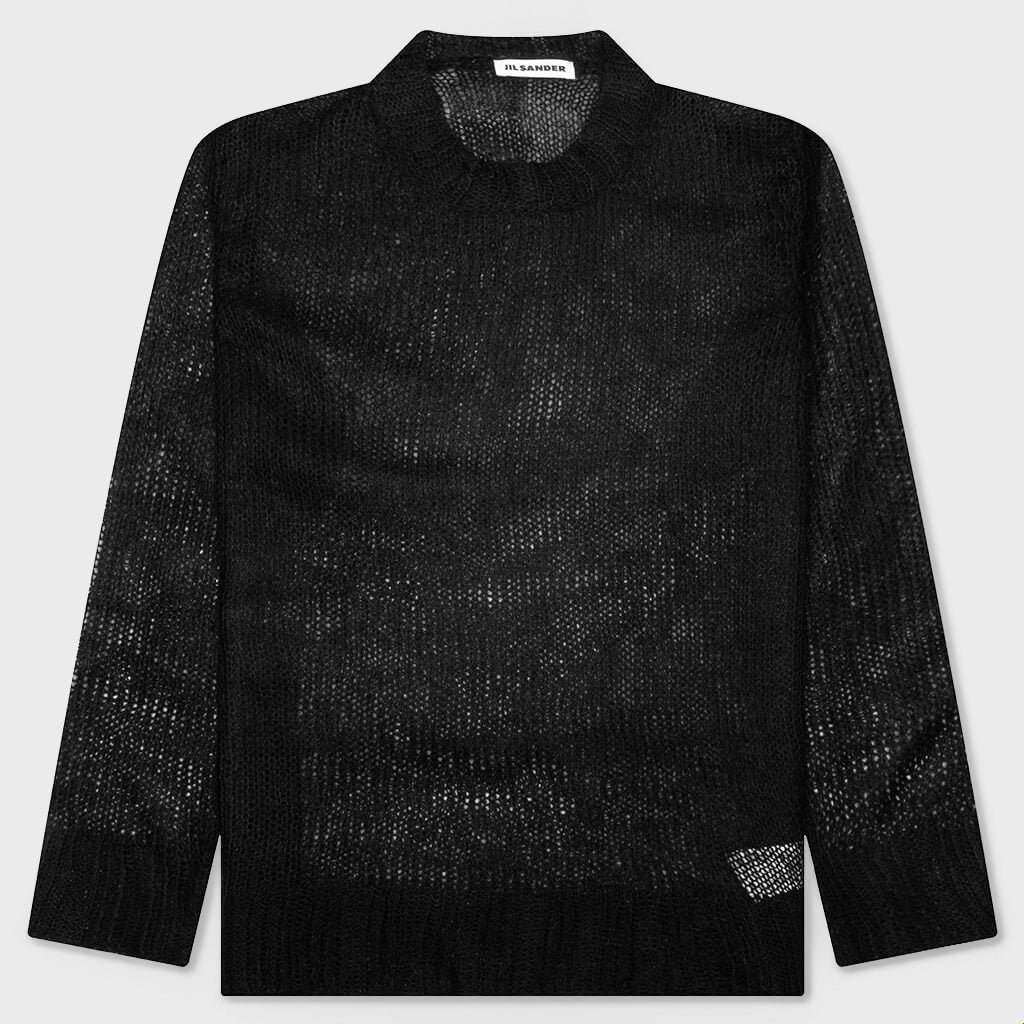 Layered Sweater With T-Shirt - Black