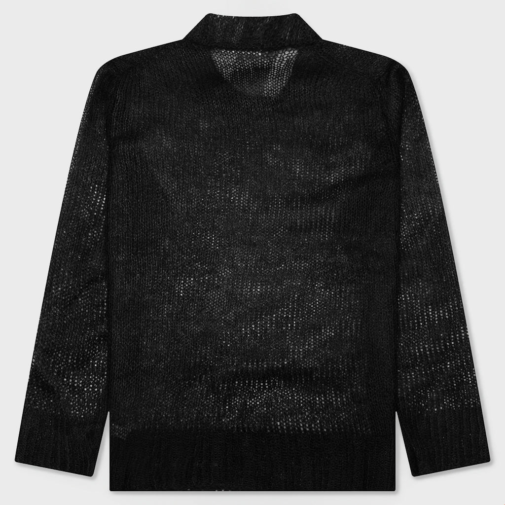 Layered Sweater With T-Shirt - Black