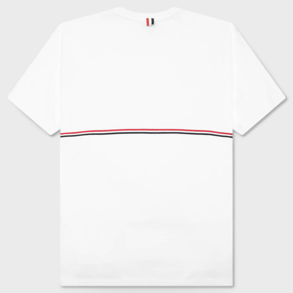 Midweight Jersey Stripe S/S Tee - White