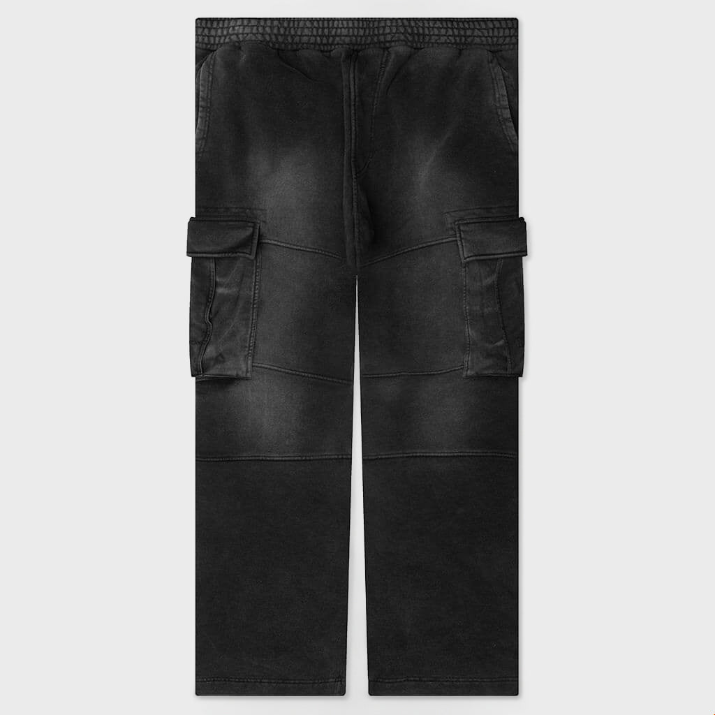 Jersey Cargo Pants - Black
