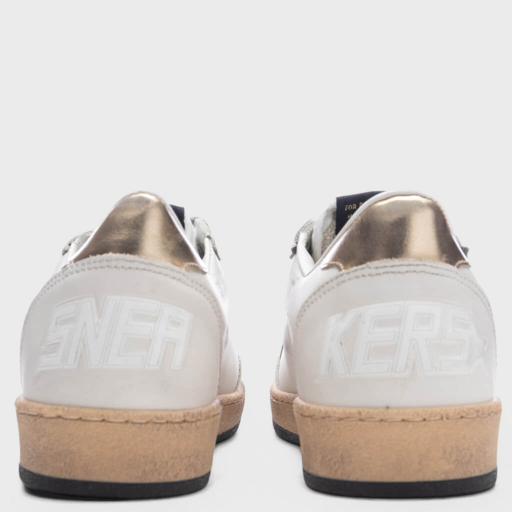 Women's Ball Star Net Sneaker - Milk/Gold