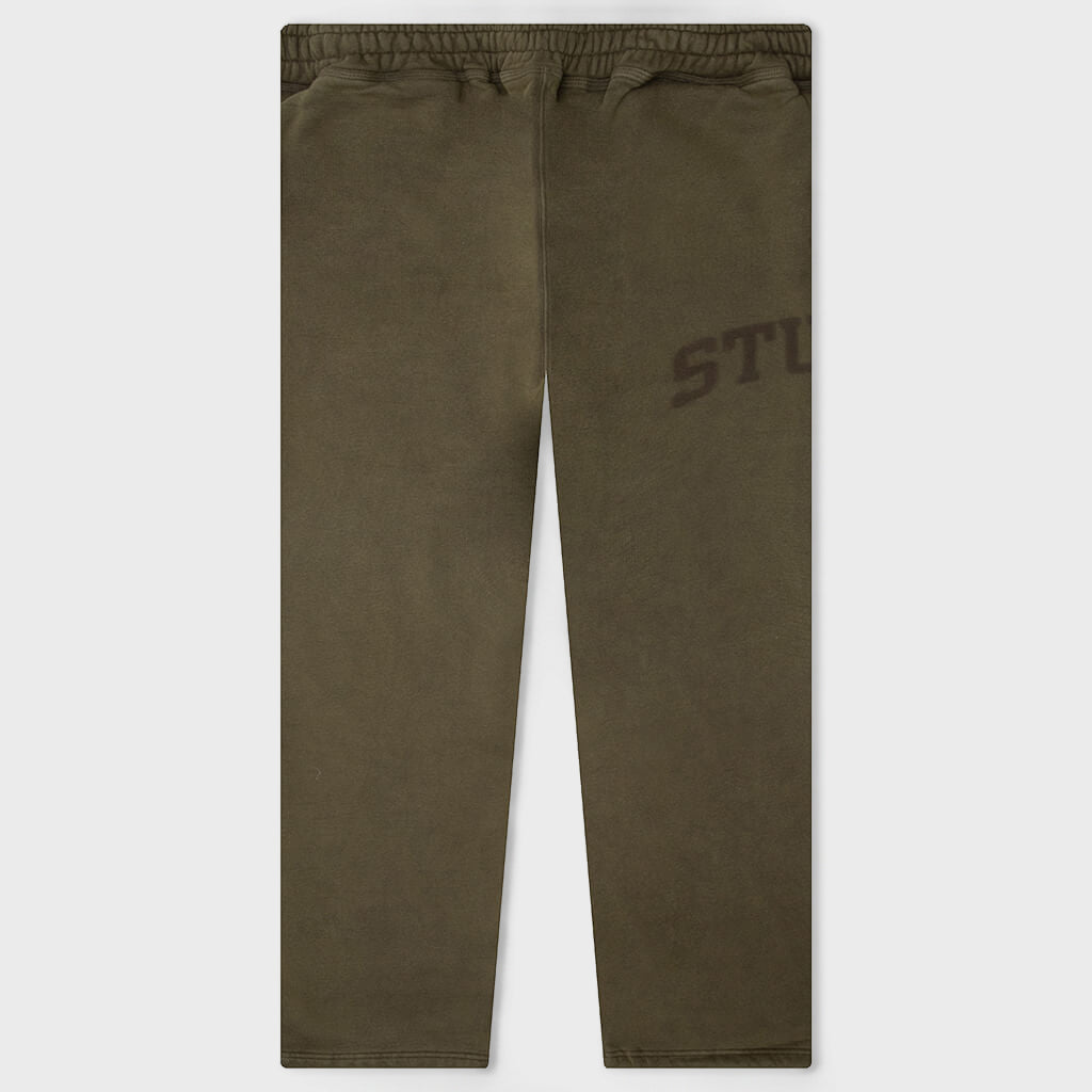Faded Graphic Fleece Pant - Olive