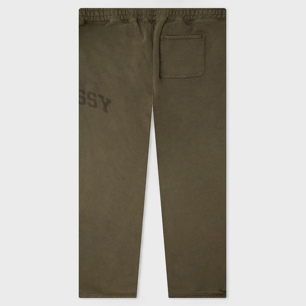 Faded Graphic Fleece Pant - Olive