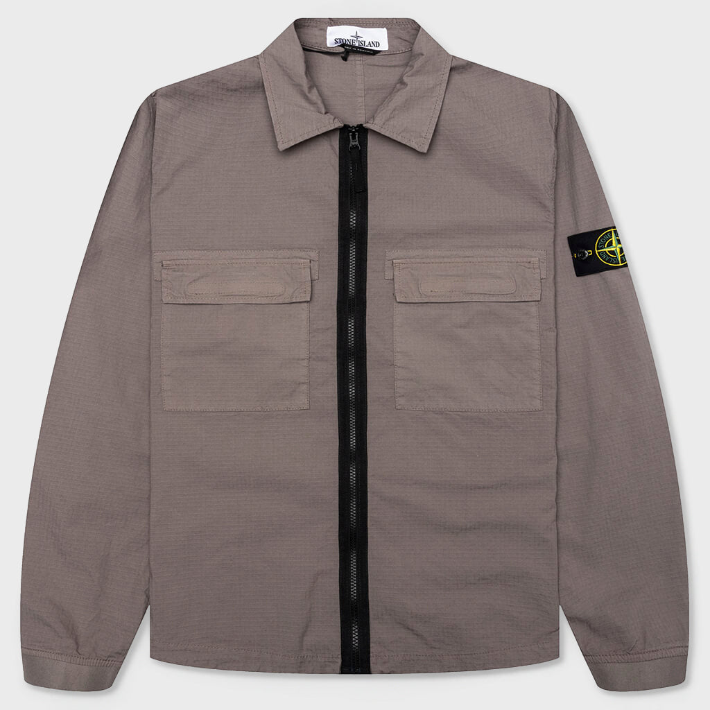 Regular Fit Overshirt - Dove Grey