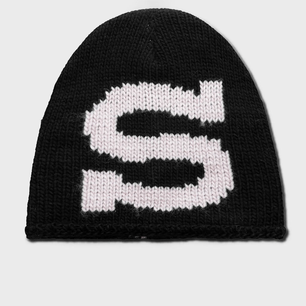 Skullcap Knit Burly S - Black