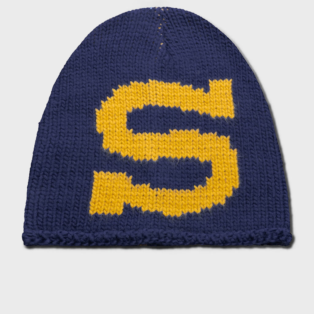 Skullcap Knit Burly S - Navy