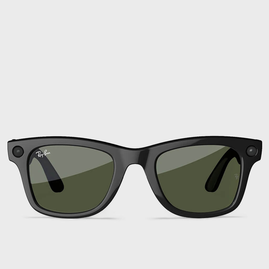 Meta Wayfarer - Shiny Black/G-15 Green