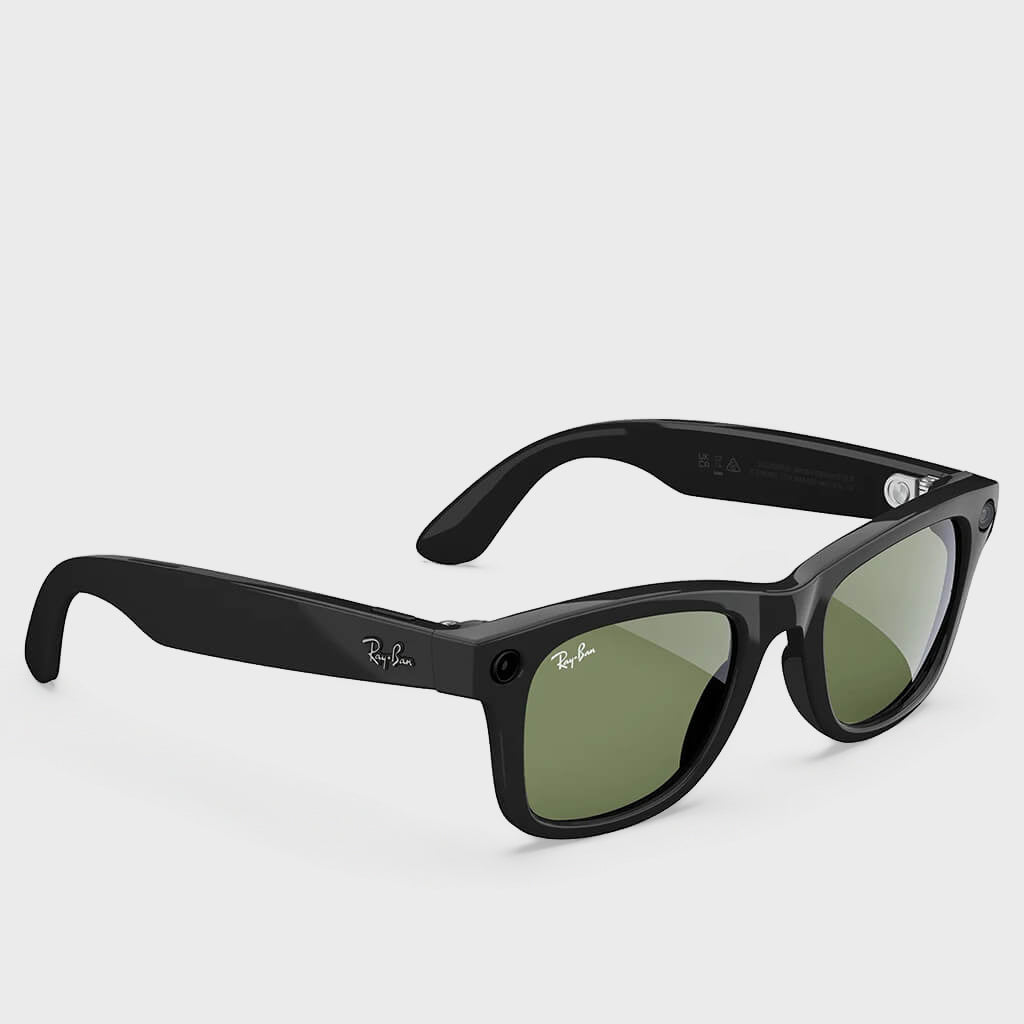 Meta Wayfarer - Shiny Black/G-15 Green