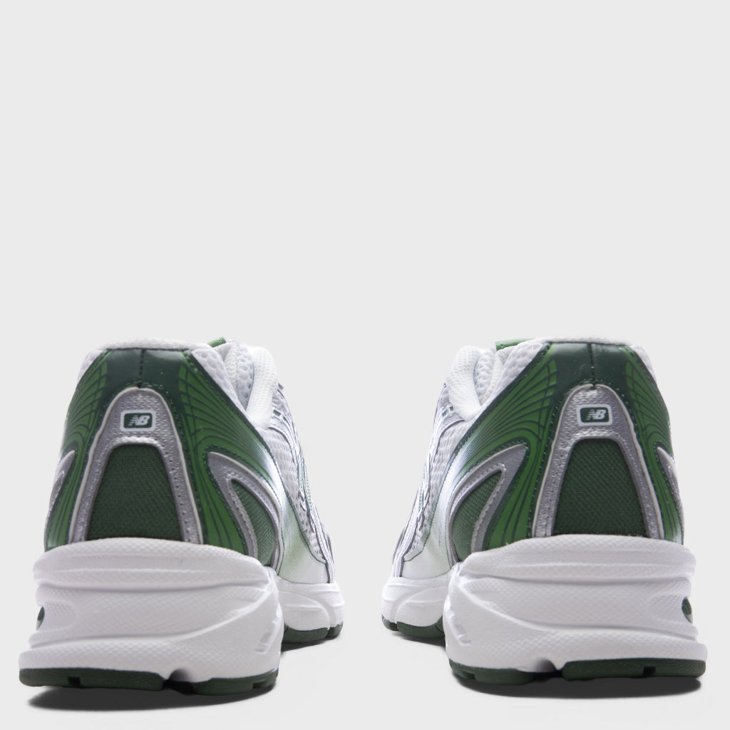740 - White/Alpine Green/Silver Metallic