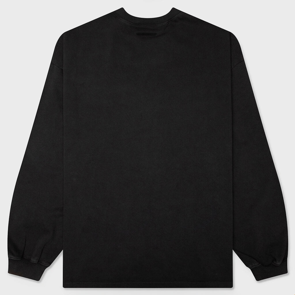 Campus 90s Long Sleeve Tee - Faded Black