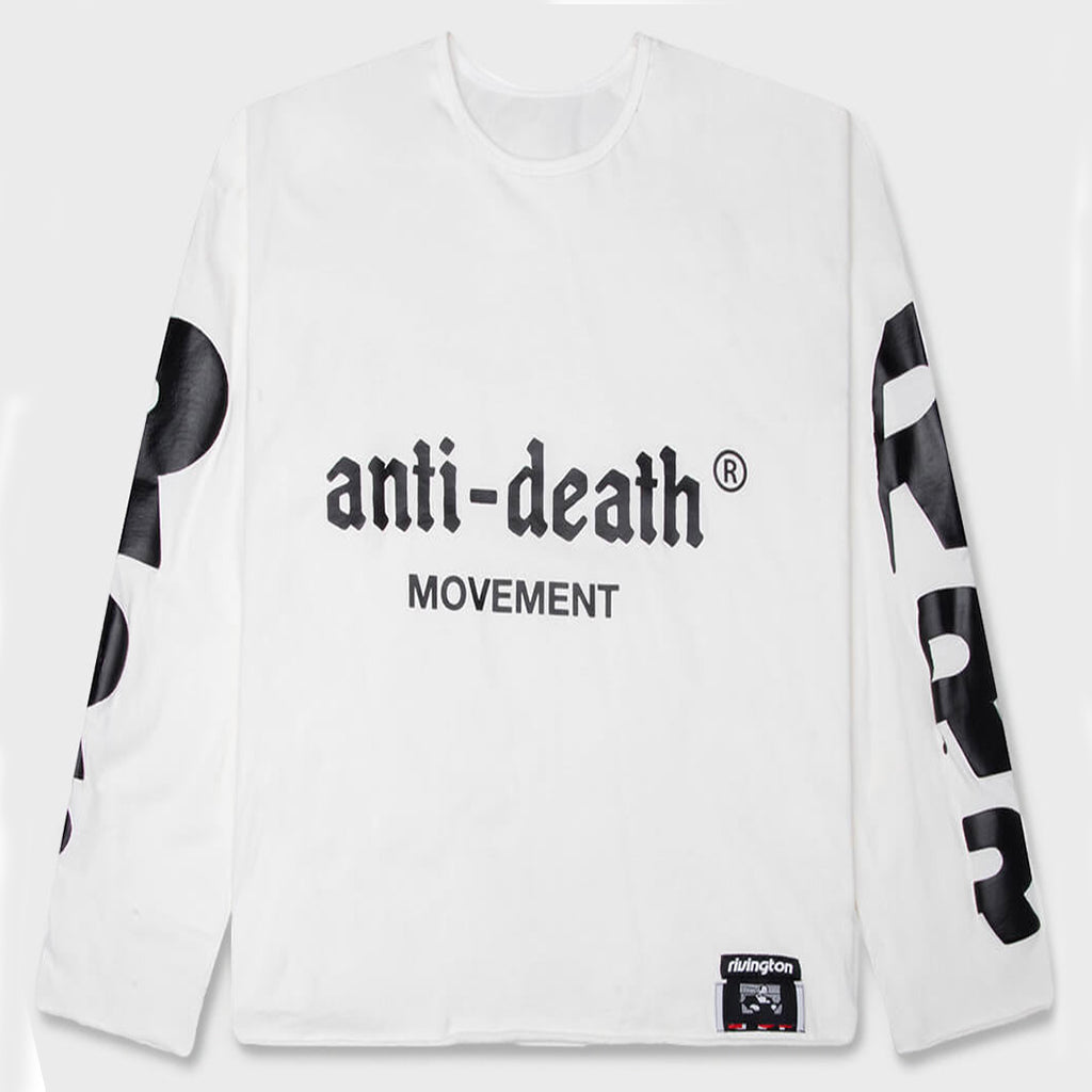 Anti Death Enemy L/S Tee - Max White