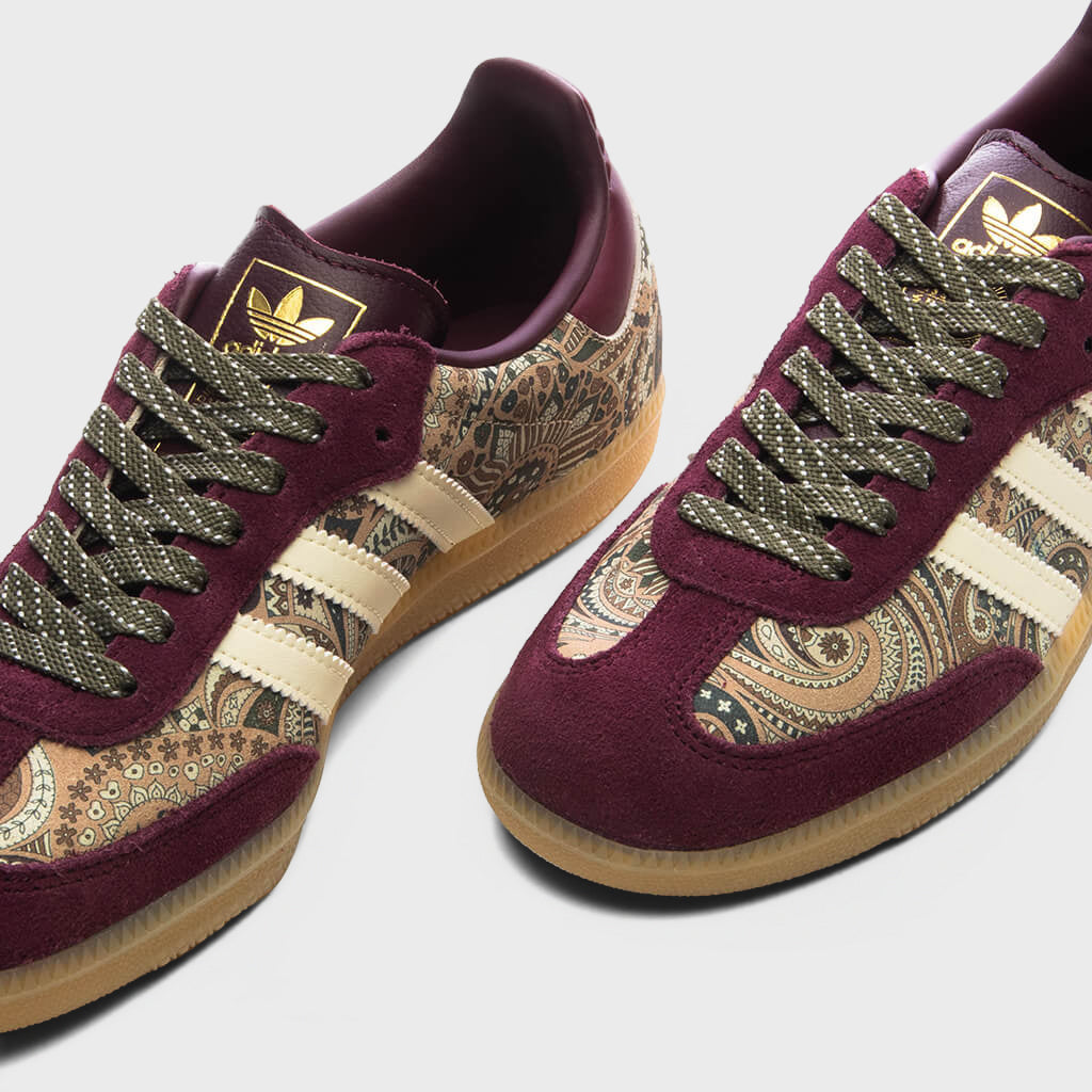 Women's Samba OG - Maroon/Warm Vanilla/Olive Strata