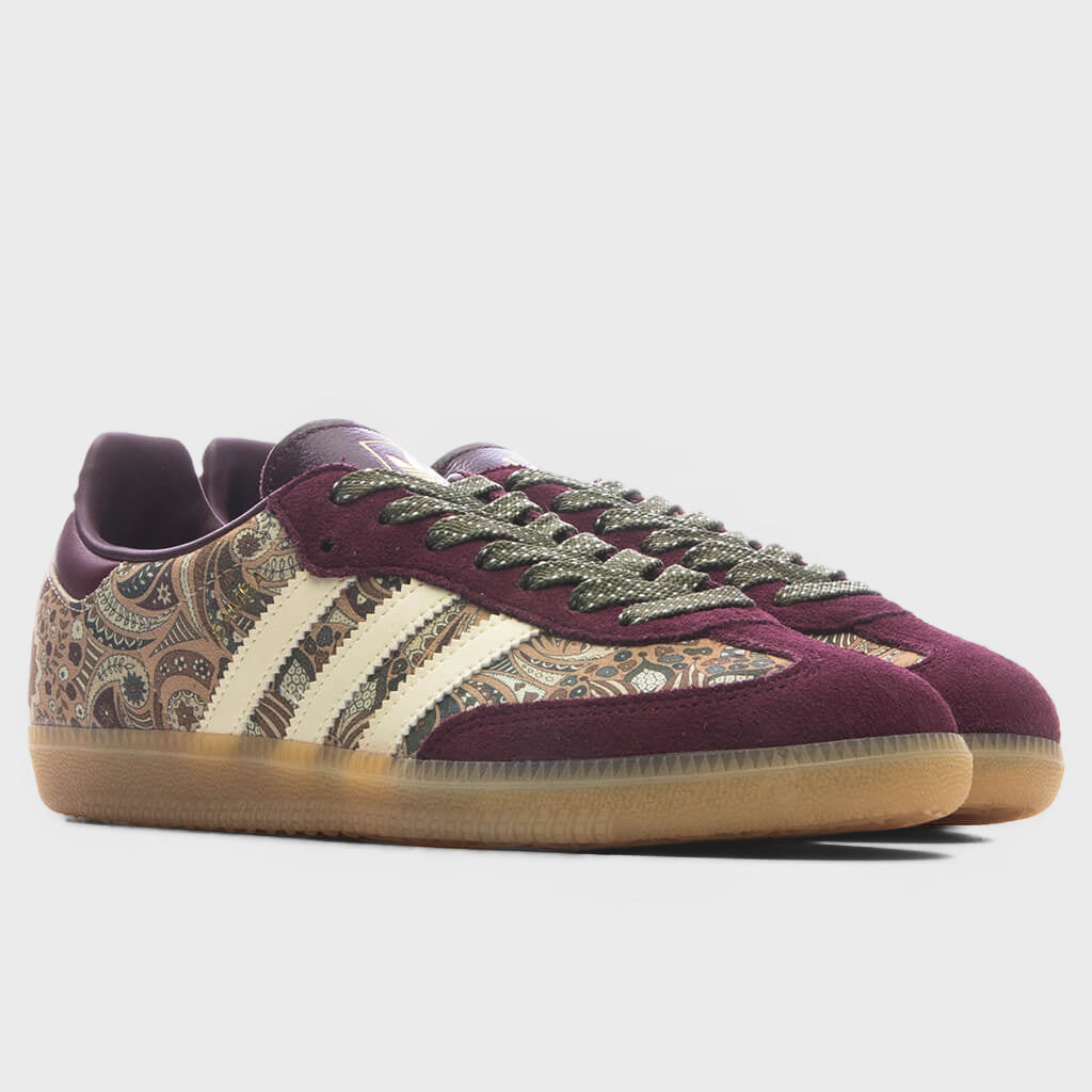 Women's Samba OG - Maroon/Warm Vanilla/Olive Strata