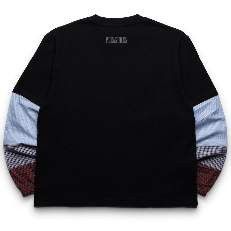 Pleasures Tartan Heavyweight L/S Tee - Black