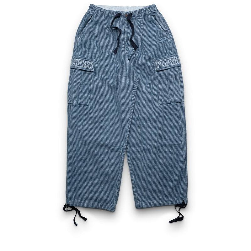 Pleasures Visitor Cargo Pants - Indigo Cord