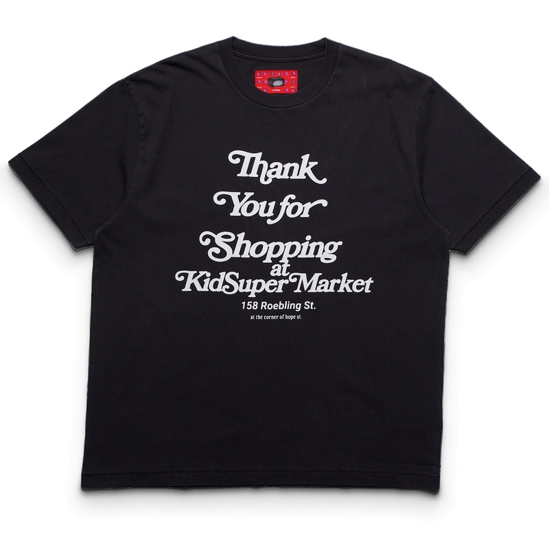 KidSuper Thank You For Shopping Tee - Washed Black