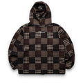 Pleasures Madras Poncho Hoodie - Brown