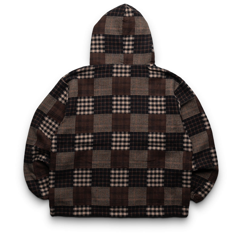 Pleasures Madras Poncho Hoodie - Brown