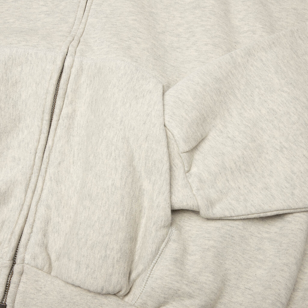 90s Zip-Up Hoodie - Washed Vanilla Heather