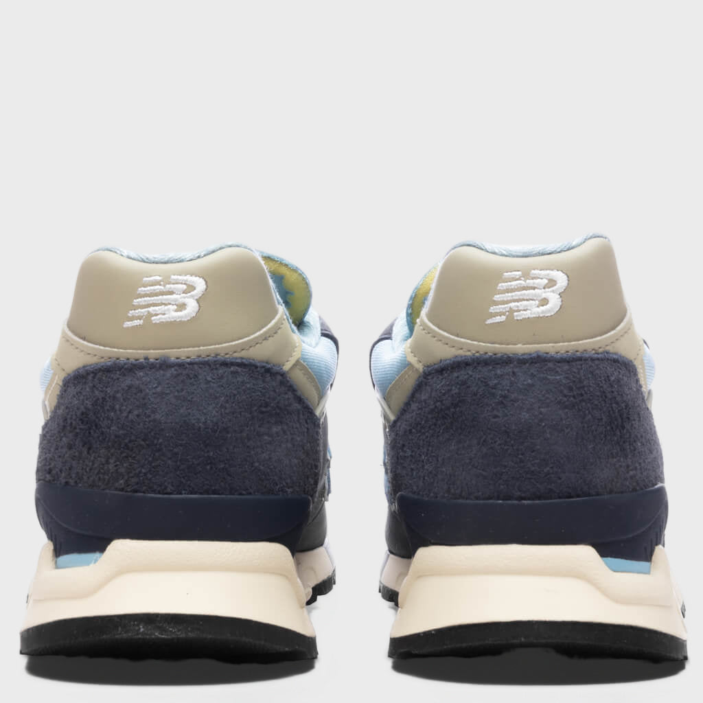 Made in USA 998 - NB Navy/Chrome Blue