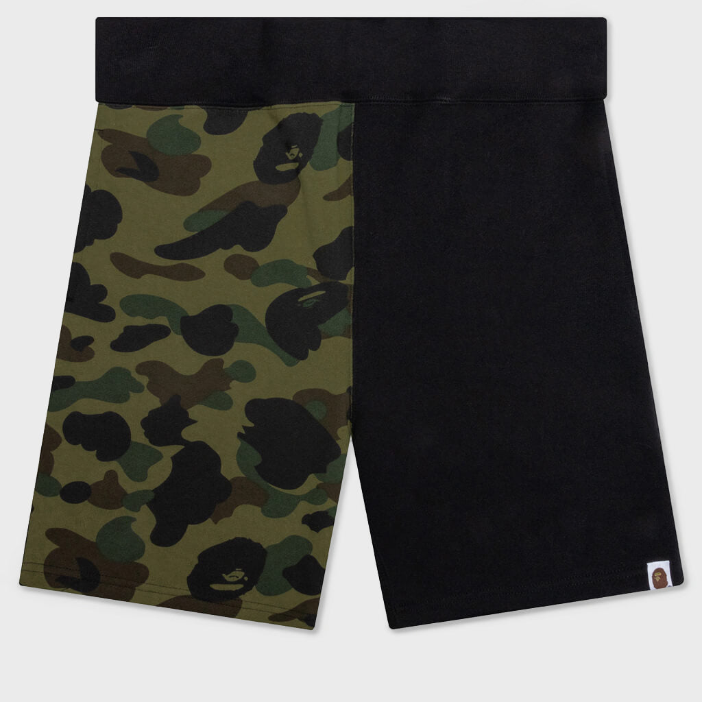 1st Camo Back Shark Sweat Shorts - Green