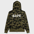 1st Camo Full Zip Hoodie - Green