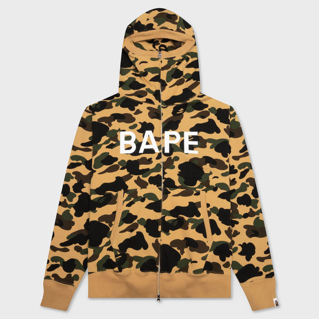 1st Camo Full Zip Hoodie - Yellow