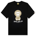 Bape Logo Monogram Baby Milo Tee  - Black/Beige