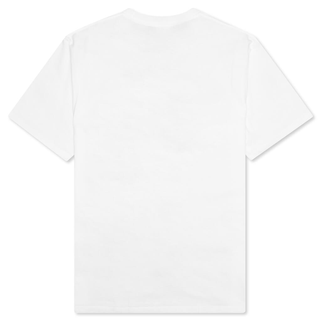 Bape Logo Monogram College Tee  - White/Navy