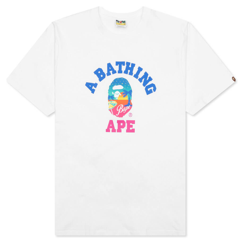 Bape Sunset Beach Tee - White