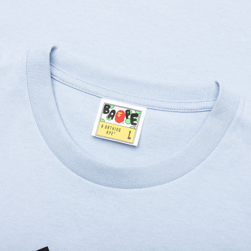 Broken College Tee - Blue