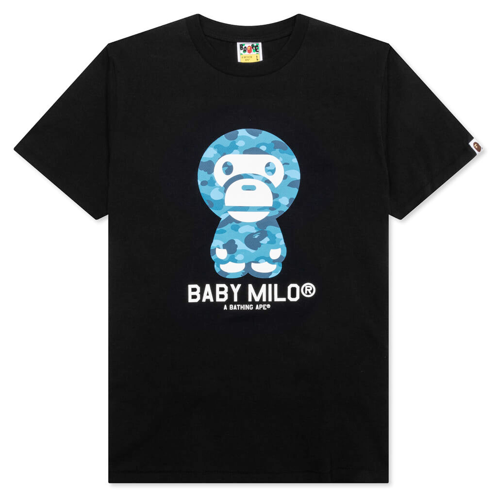 Honeycomb Camo Baby Milo Tee - Black/Blue