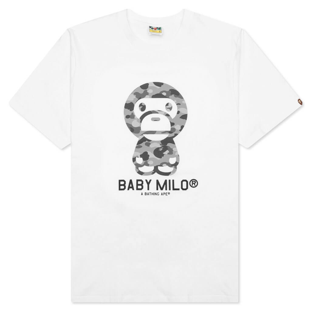Honeycomb Camo Baby Milo Tee - White/Grey