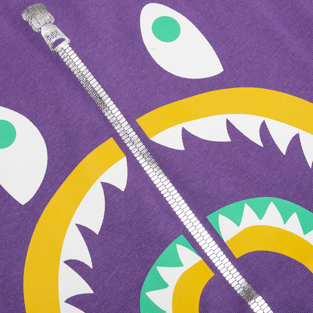 Kids Colors Shark Tee  - Purple