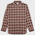 Mini Bape Check Loose Fit Shirt - Red