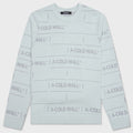 Chain Jacquard Knit - Ice Grey