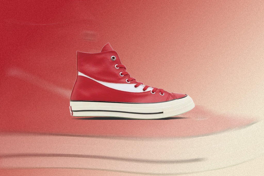 Chuck 70 Leather - Racing Red/Egret/Black