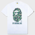 ABC Camo By Bathing Ape Tee - White/Green