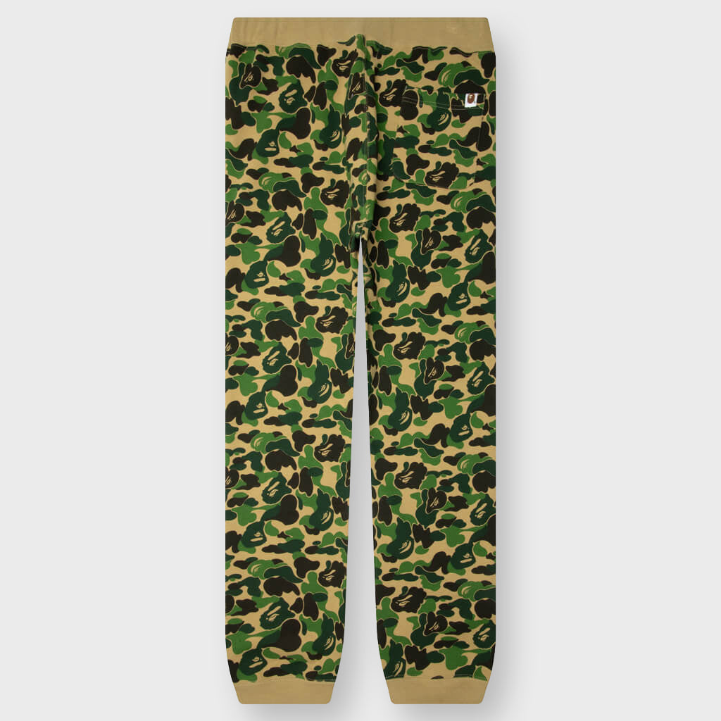 ABC Camo Crystal Stone Sweat Pants - Green
