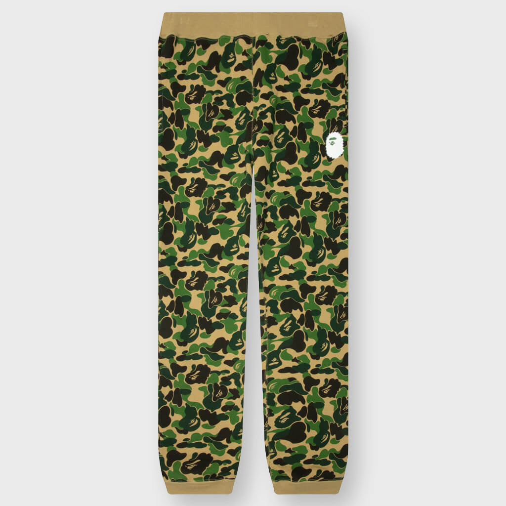 ABC Camo Crystal Stone Sweat Pants - Green
