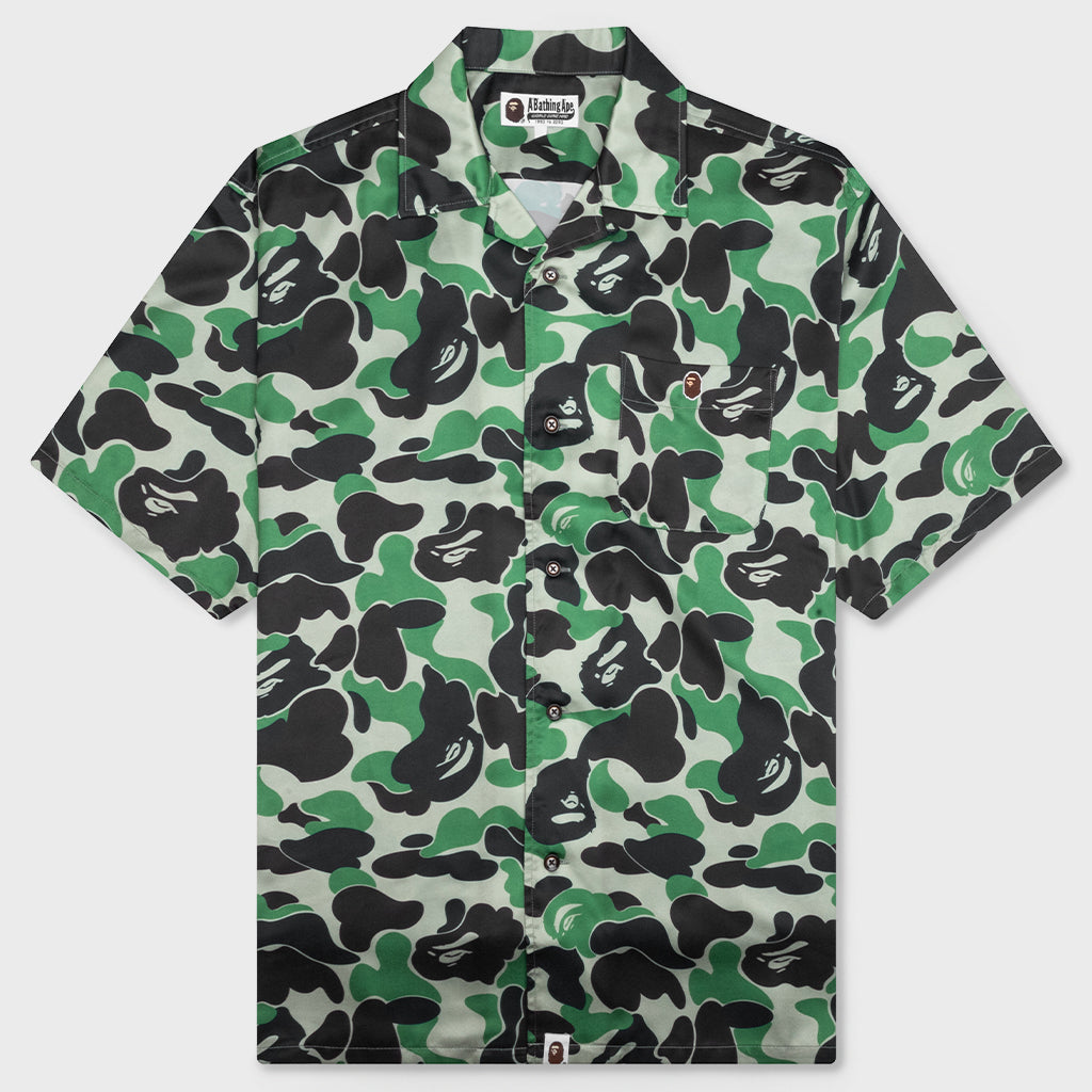 ABC Camo Open Collar S/S Shirt - Green