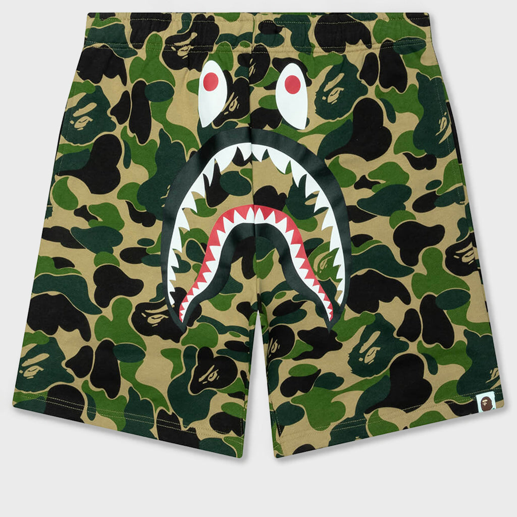 ABC Camo Shark Sweat Shorts - Green