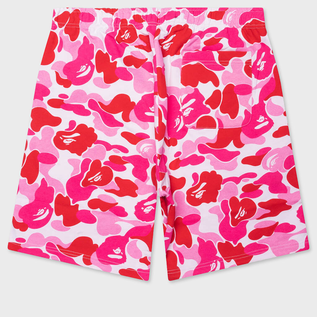 ABC Camo Shark Sweat Shorts - Pink