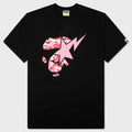 ABC Camo Ape Face STA Tee - Black/Pink
