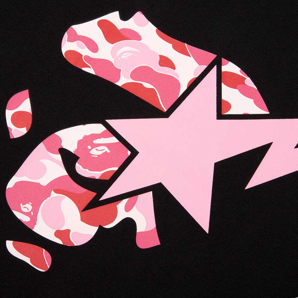 ABC Camo Ape Face STA Tee - Black/Pink