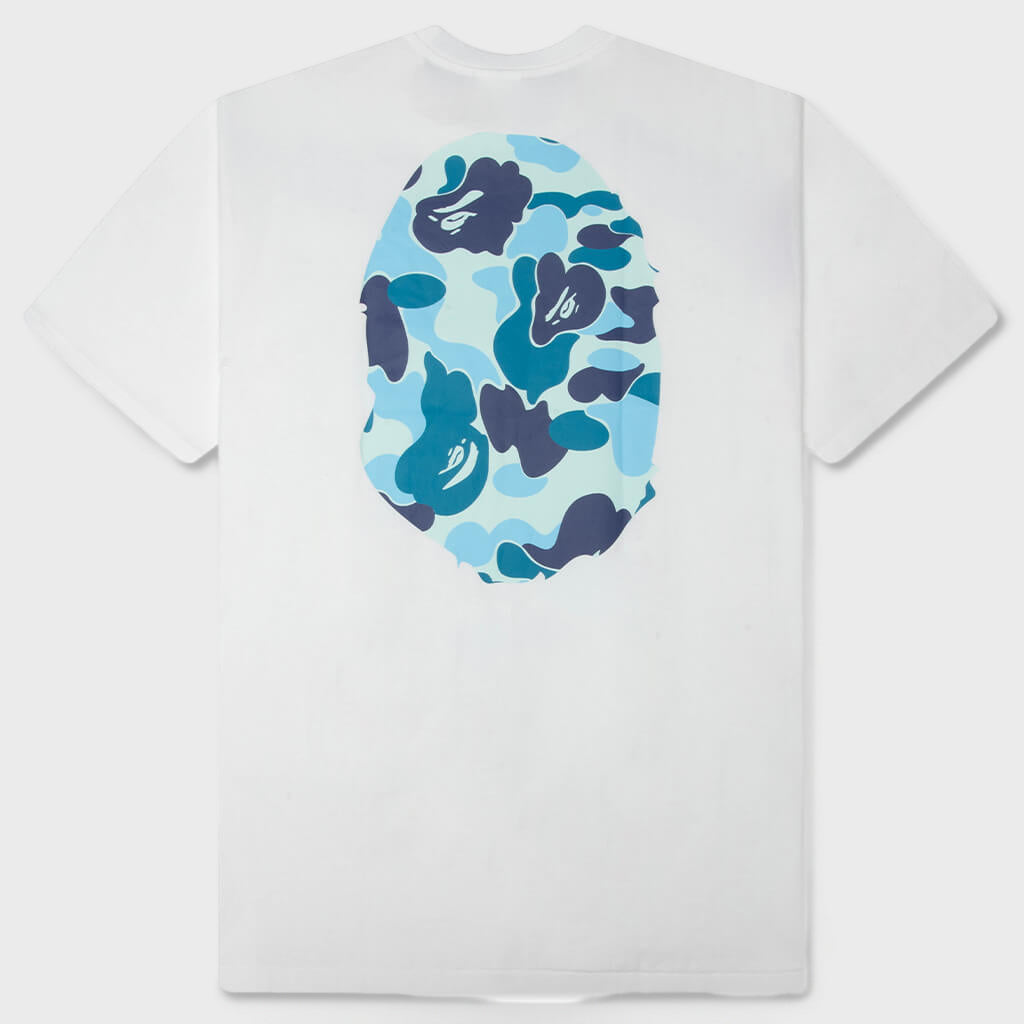 ABC Camo Big Ape Head Tee - White/Blue