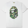 ABC Camo Big Ape Head Tee - White/Green