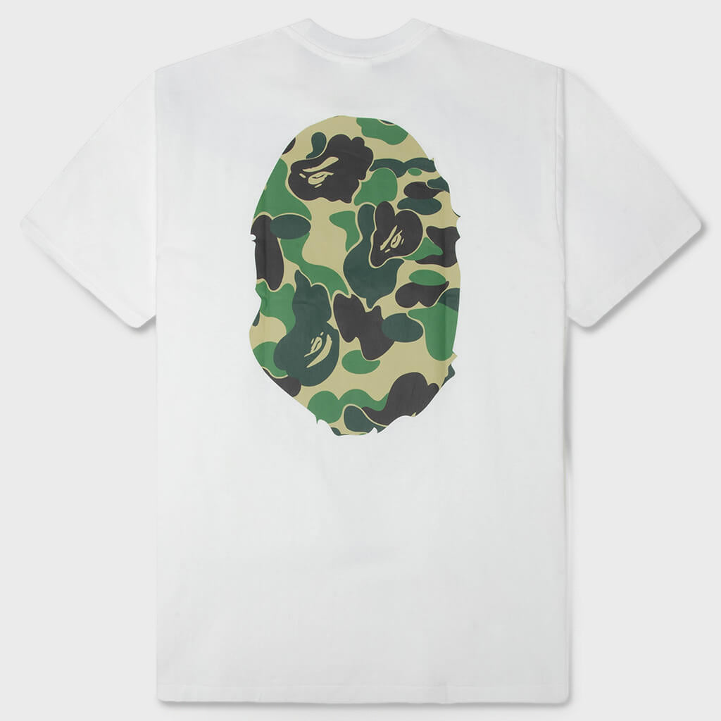ABC Camo Big Ape Head Tee - White/Green
