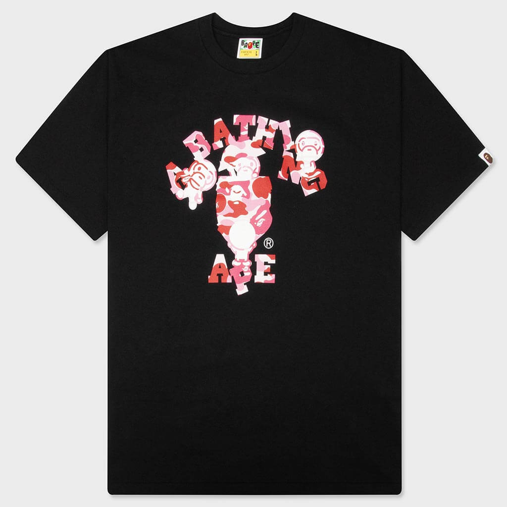 ABC Camo College Milo Tee - Black/Pink